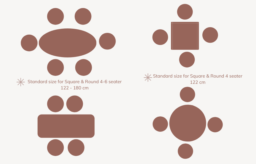 dining table size guide